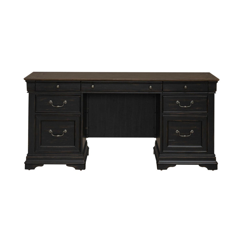 Meritage - Jr Executive Credenza - Aged Charcoal