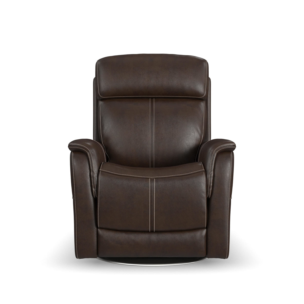 Flexsteel View Power Swivel Recliner with Power Headrest