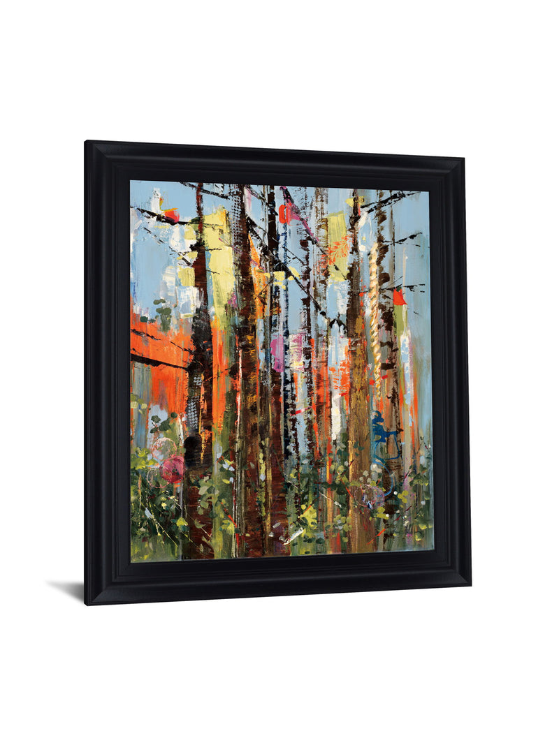 Sunlit Thicket - 28" x 34" Framed Wall Art - Green