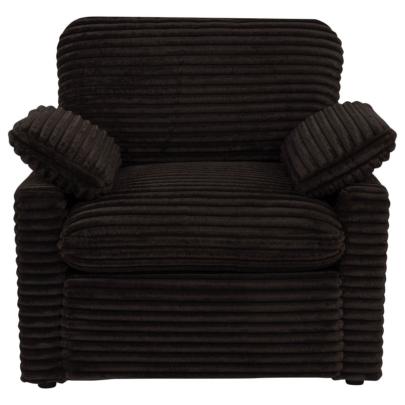 Collins Upholstered Power Recliner Chair Chocolate Brown