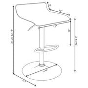 Bidwell Upholstered Adjustable Bar Stool (Set of 2)