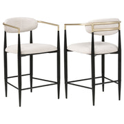 Tina Fabric Upholstered Counter Chair (Set of 2)