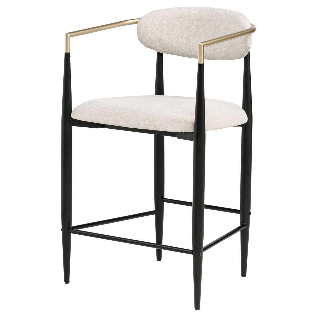 Tina Fabric Upholstered Counter Chair (Set of 2)