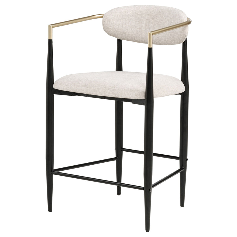 Tina Fabric Upholstered Counter Chair (Set of 2)