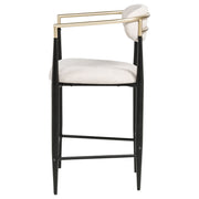 Tina Fabric Upholstered Counter Chair (Set of 2)