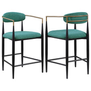 Tina Fabric Upholstered Counter Chair (Set of 2)