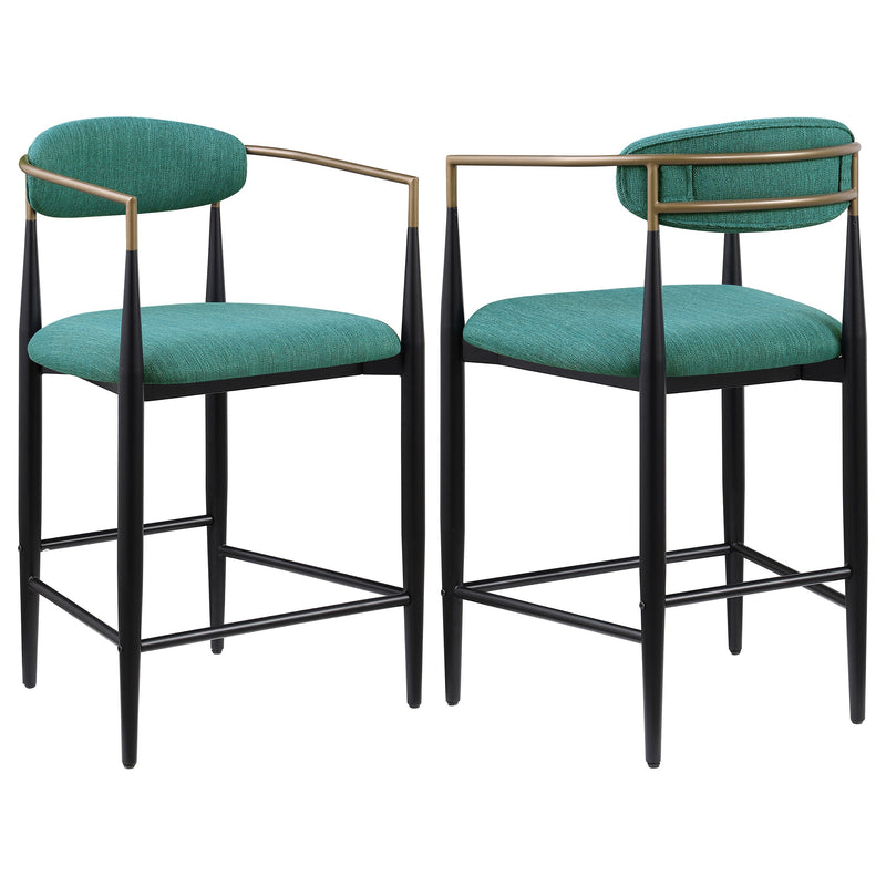 Tina Fabric Upholstered Counter Chair (Set of 2)