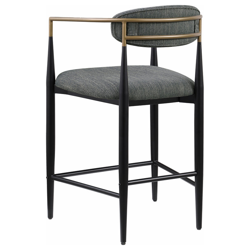 Tina Fabric Upholstered Counter Chair (Set of 2)