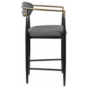 Tina Fabric Upholstered Counter Chair (Set of 2)