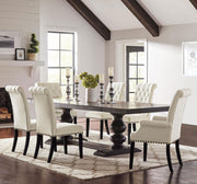 Phelps Rectangular Dining Table Set Distressed Noir