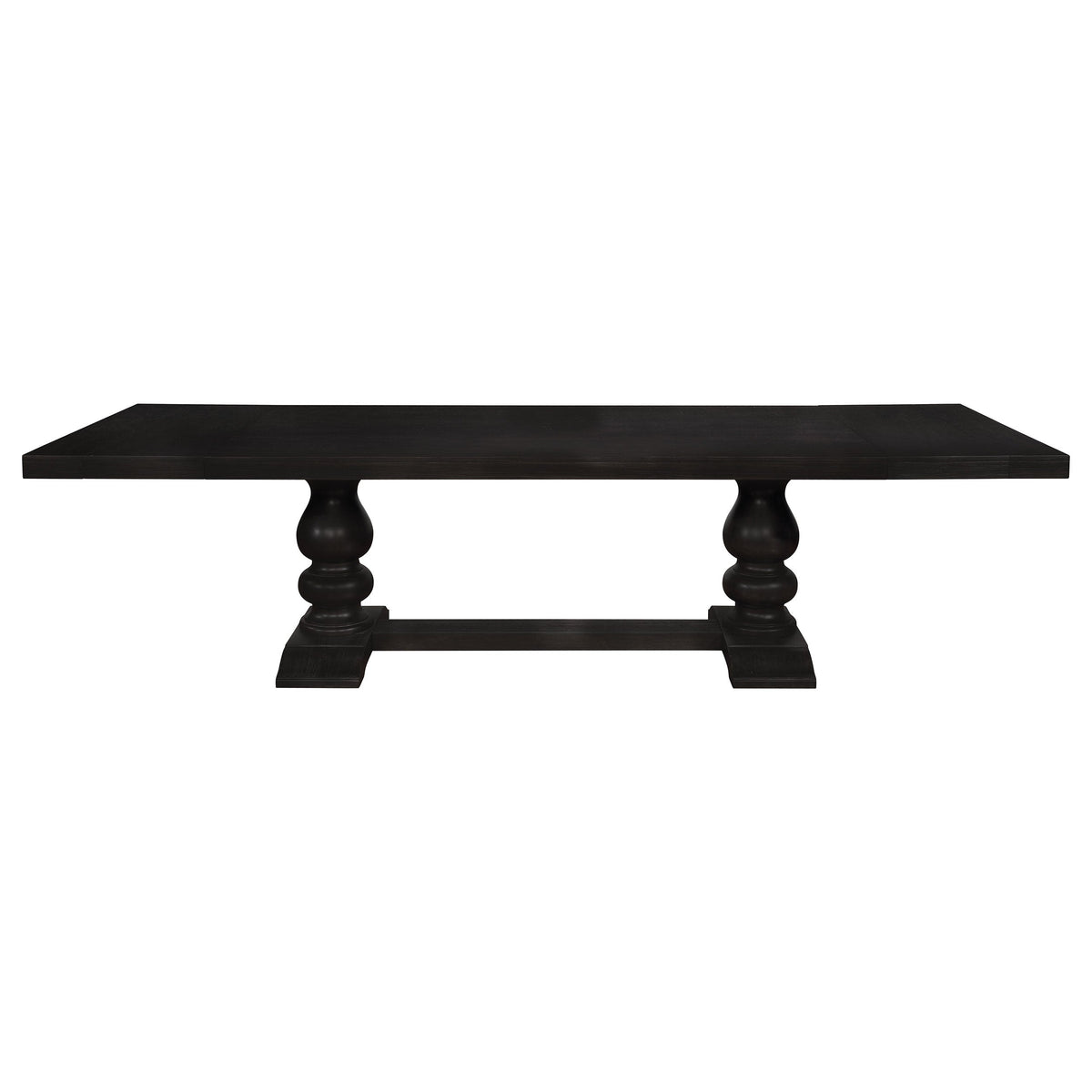Phelps Rectangular Dining Table Set Distressed Noir