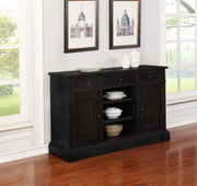 Phelps 2-door Sideboard Buffet Cabinet Distressed Noir Default Title