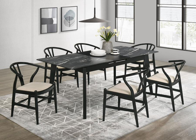 Crestmont Extension Leaf Dining Table Set 7-piece