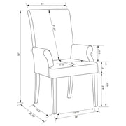 Herran Upholstered Arm Chair Beige