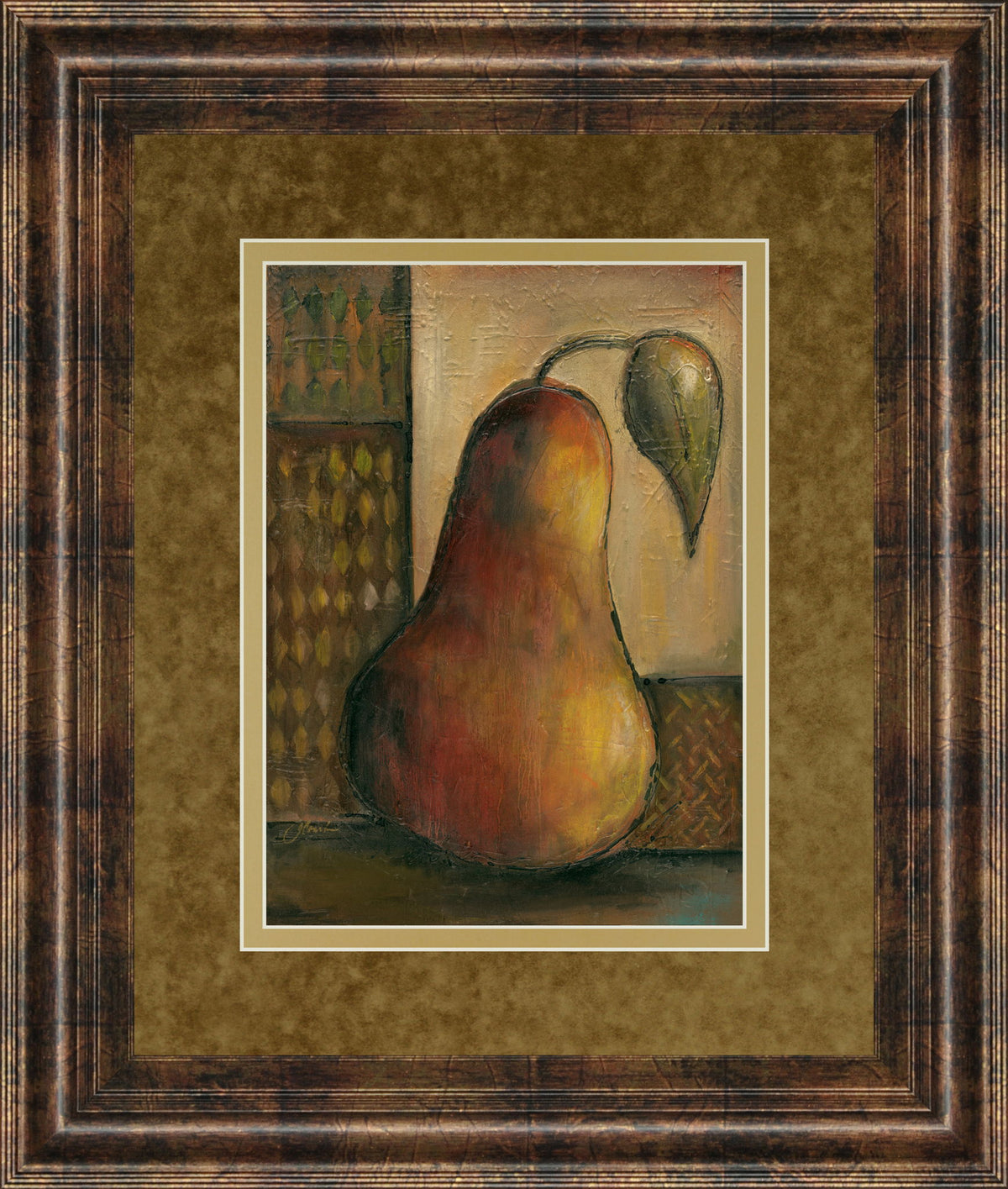 Peralicous I By Joyce Combs - Framed Print Wall Art - Light Brown