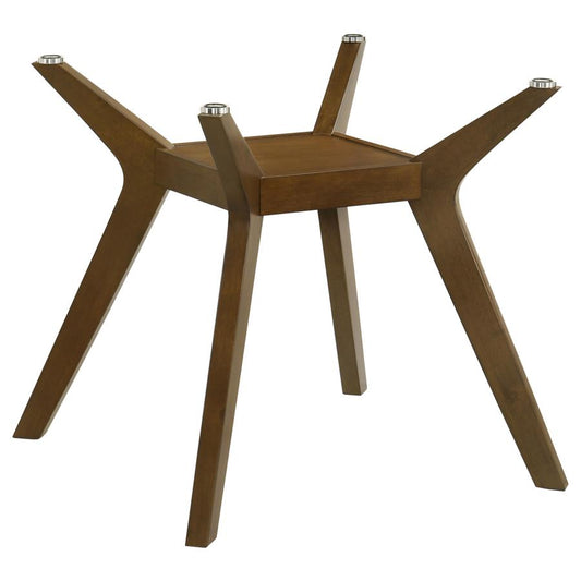 Paxton Square Wood Dining Table Base Brown Default Title