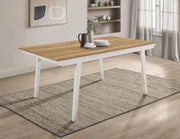 Nogales Rectangular 71-inch Wood Dining Table Acacia Brown Off White