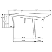 Nogales Rectangular 71-inch Wood Dining Table