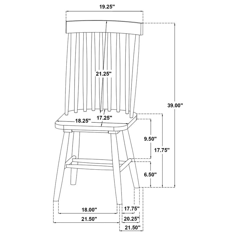 Andrews Round Wood Dining Room Table Set