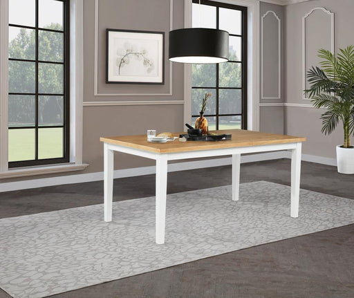 Andrews 66-inch Rectangular Dining Table Light Ash and White Default Title