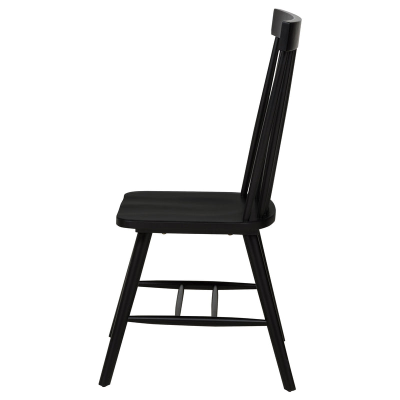 Andrews Windsor Spindle Back Dining Side Chair (Set of 2)