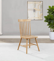 Andrews Windsor Spindle Back Dining Side Chair (Set of 2) Light Ash