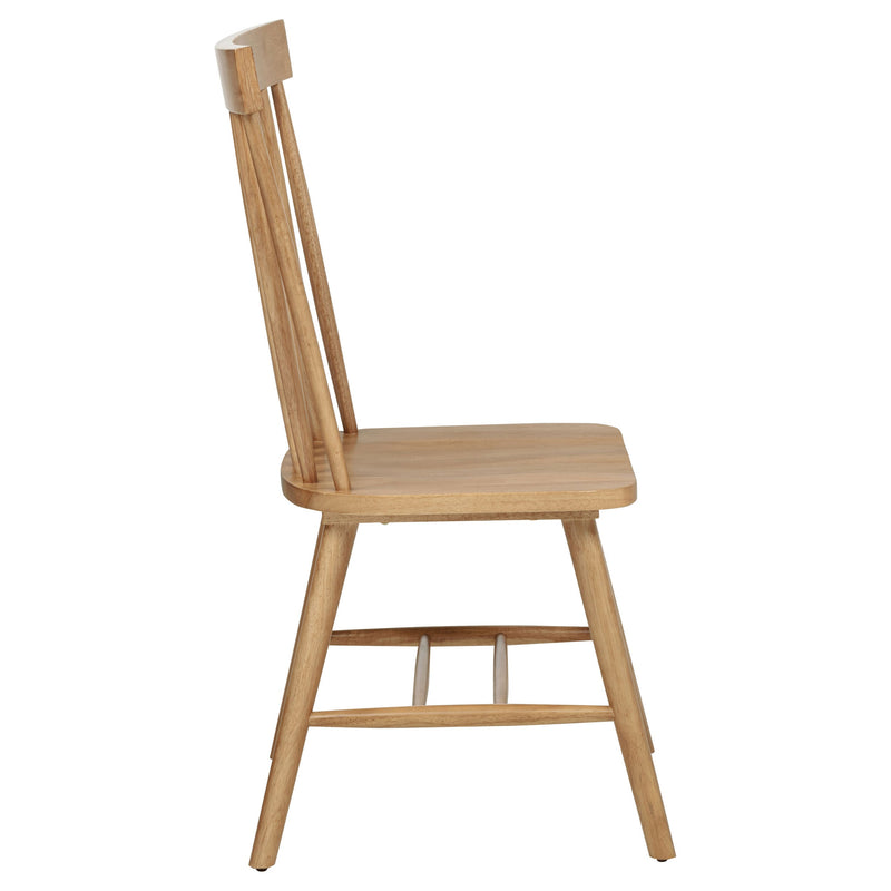 Andrews Windsor Spindle Back Dining Side Chair (Set of 2)