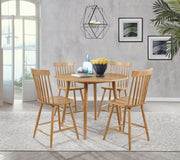Andrews Round Counter Height Dining Set Light Ash