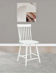 Andrews Windsor Counter Height Dining Side Chair (Set of 2) White
