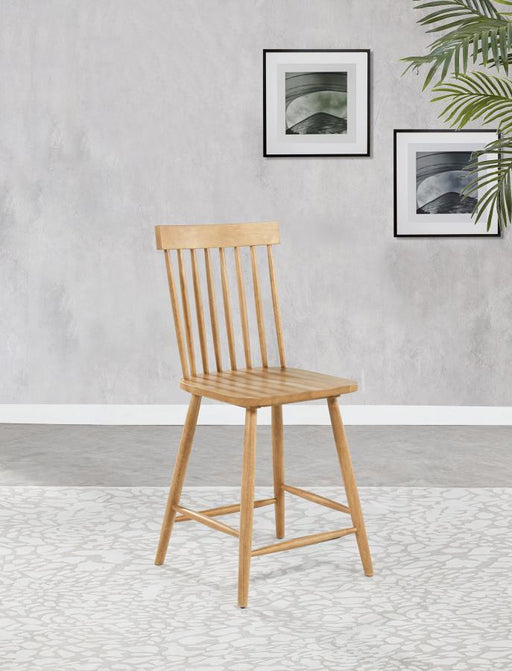 Andrews Windsor Counter Height Dining Side Chair (Set of 2) Light Ash