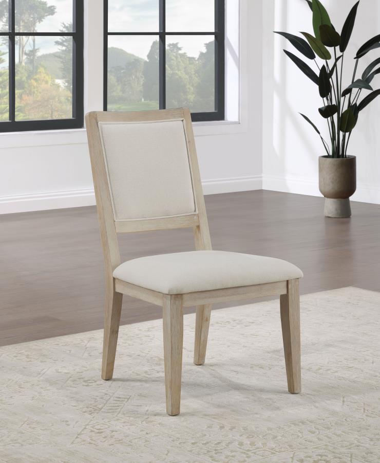 Trofello Cushioned Dining Side Chair White Washed (Set of 2) Default Title