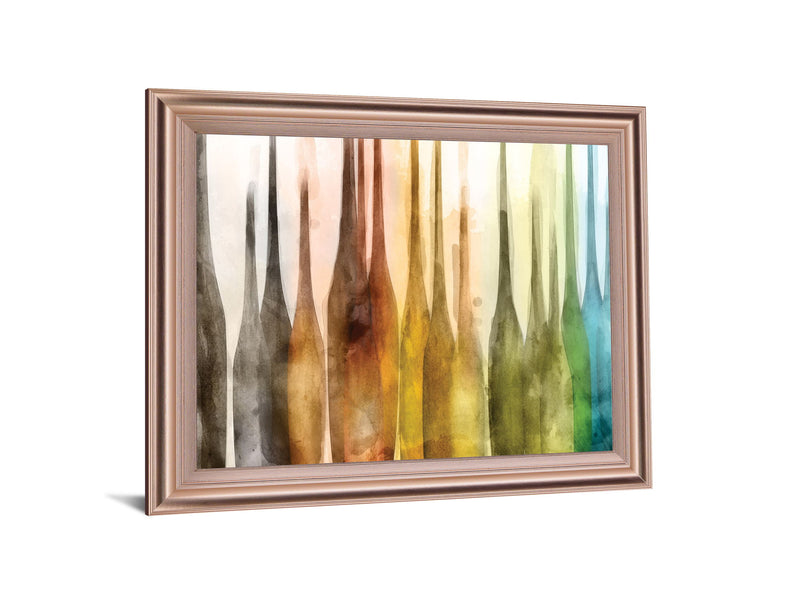 Sunlit Silhouettes - 28" x 34" Framed Wall Art - Yellow