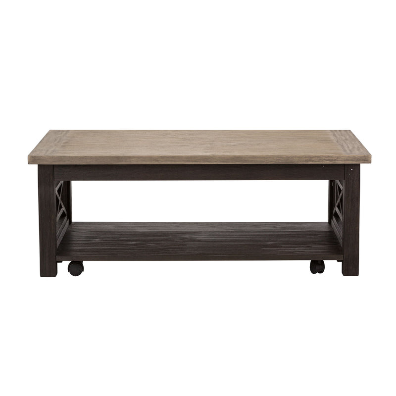 Heatherbrook - 3 Piece Table Set (1 Cocktail 2 End Tables) - Charcoal & Ash
