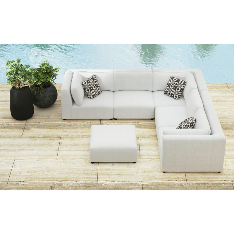 Zandara - Modular Armless Chair - Beige