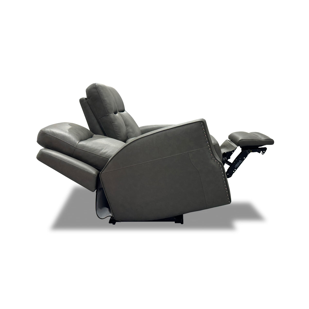 Flexsteel Maxwell Power Reclining Loveseat with Console, Power Headrests and Lumbar