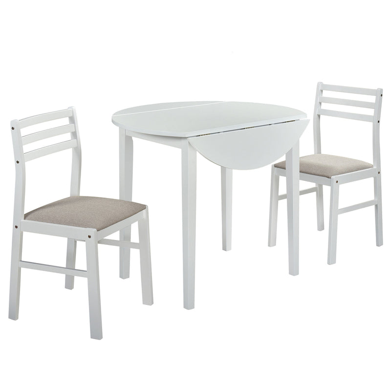 Bucknell Round Drop Leaf Dining Table Set