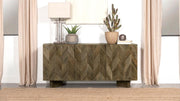 Tyler 3-door Solid Wood Sideboard Buffet Cabinet Mango Brown Default Title