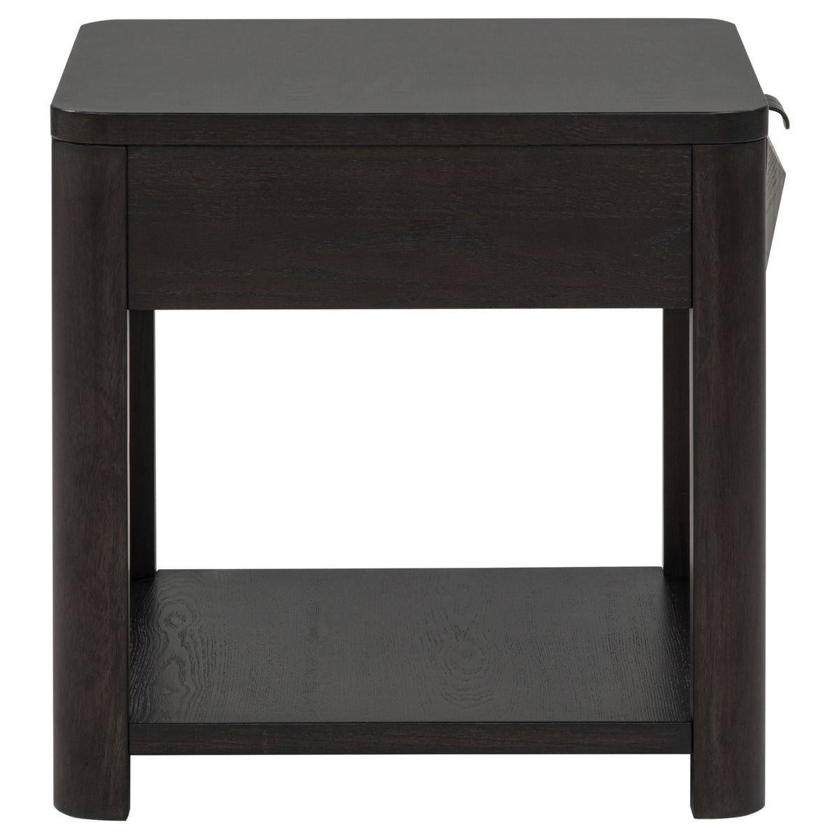 Marcelo Wood End Table with Drawer and Shelf Coffee