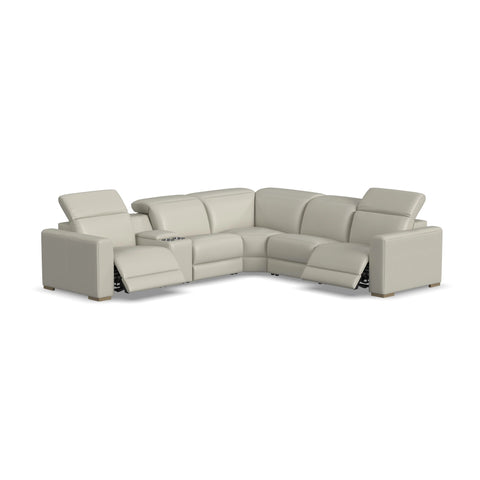 Aurora Power Triple Reclining Sectional with Power Headrests