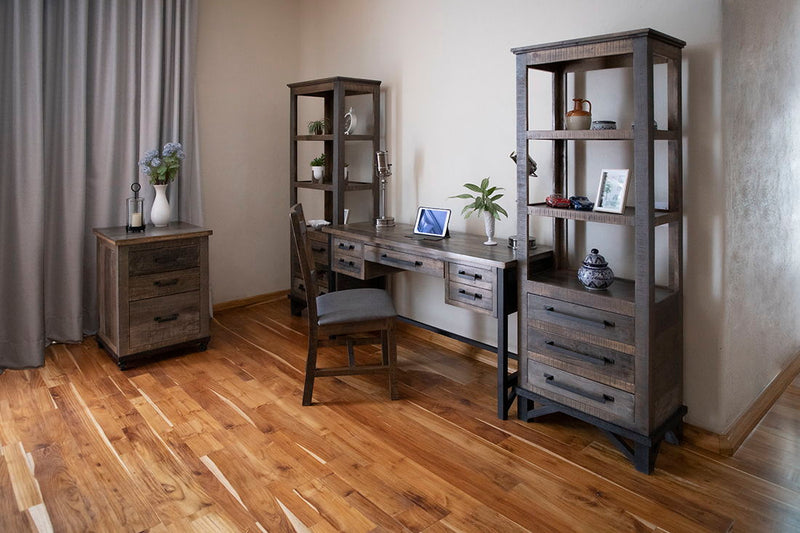 Loft - File Cabinet - Two Tone Gray / Brown