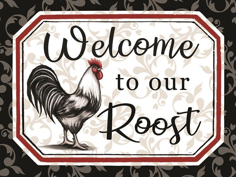 Welcome To Our Roost By Elizabeth Tyndall - Beige