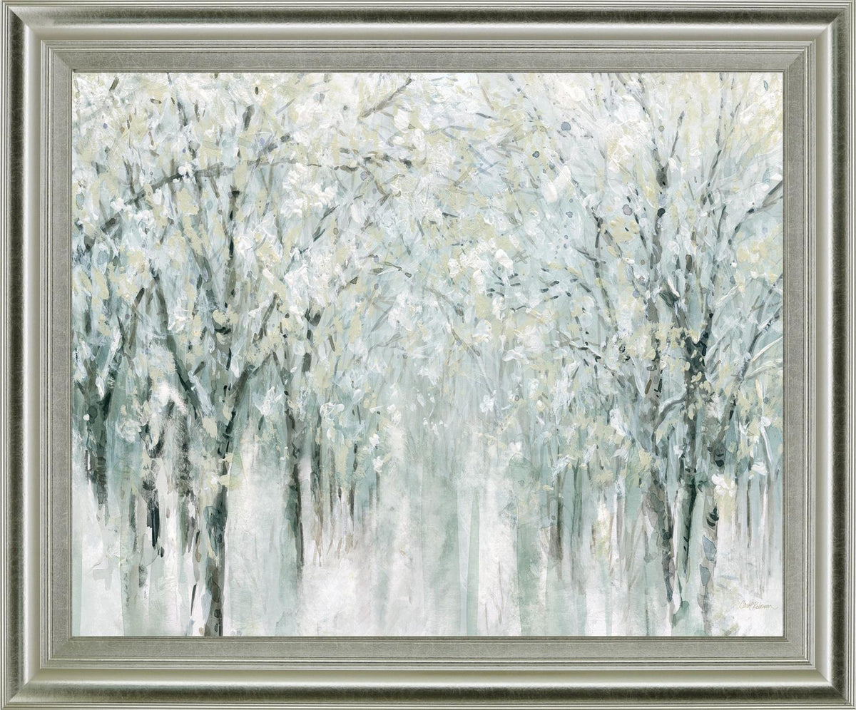 Frosted Grove - 28" x 34" Framed Wall Art - Gray