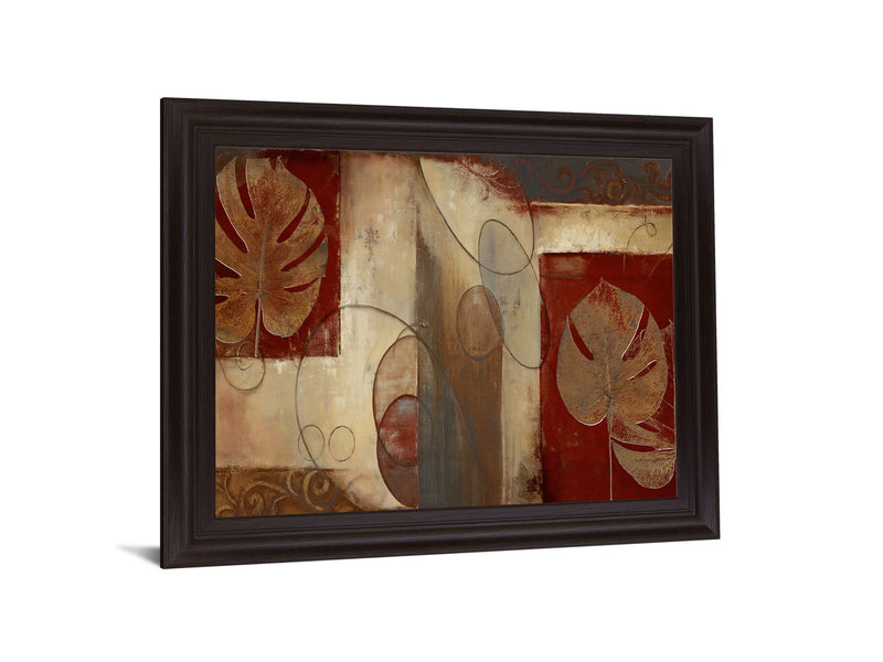 Bronze Silhouette - 28" x 34" Framed Wall Art - Dark Brown