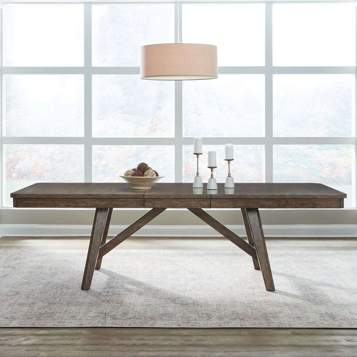 Carolina Park - Trestle Table - Amber Brown