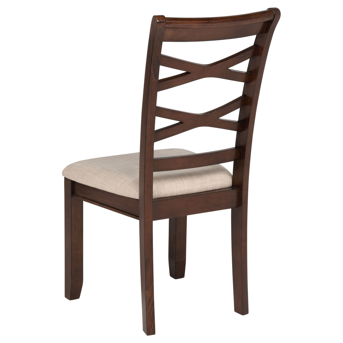 Barton 5-piece Round Wood Dining Table Set Dark Brown