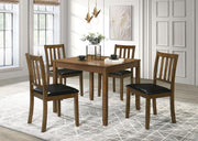 Parkwood Square Dining Table Set Honey Brown
