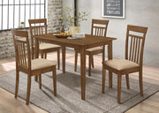 Robles 5-piece Rectangular Dining Table Set Chestnut Default Title
