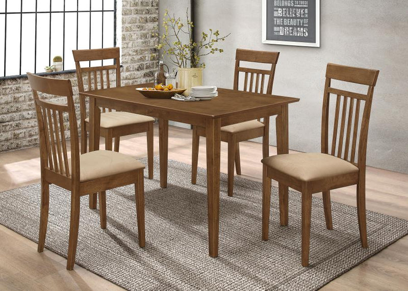 Robles 5-piece Rectangular Dining Table Set Chestnut Default Title