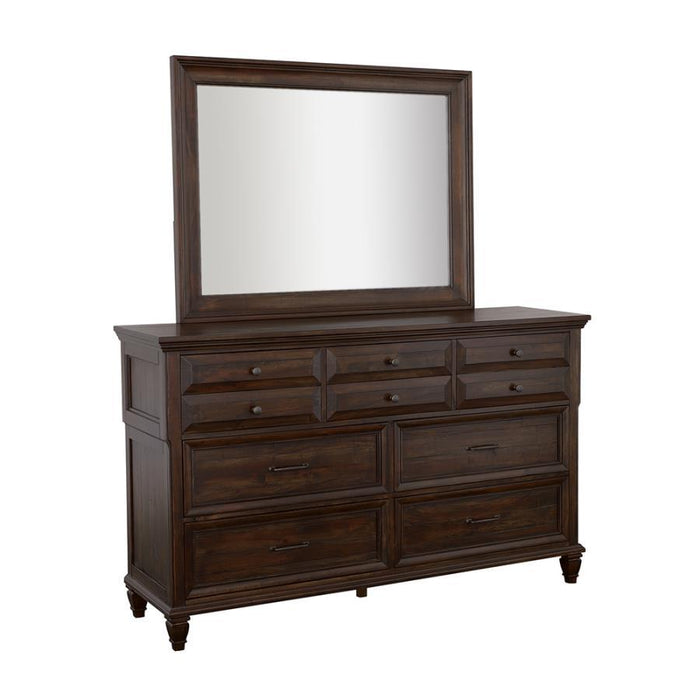 Avenue - Dresser Mirror - Weathered Burnished Brown