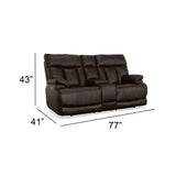 Clive Power Reclining Loveseat w/Console with Power Headrests and Lumbar